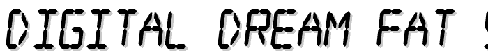 Digital dream Fat Skew Narrow font